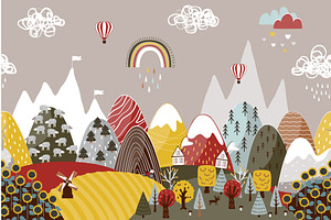 Cute seamless border pattern with, an Object Illustration by Toltemara