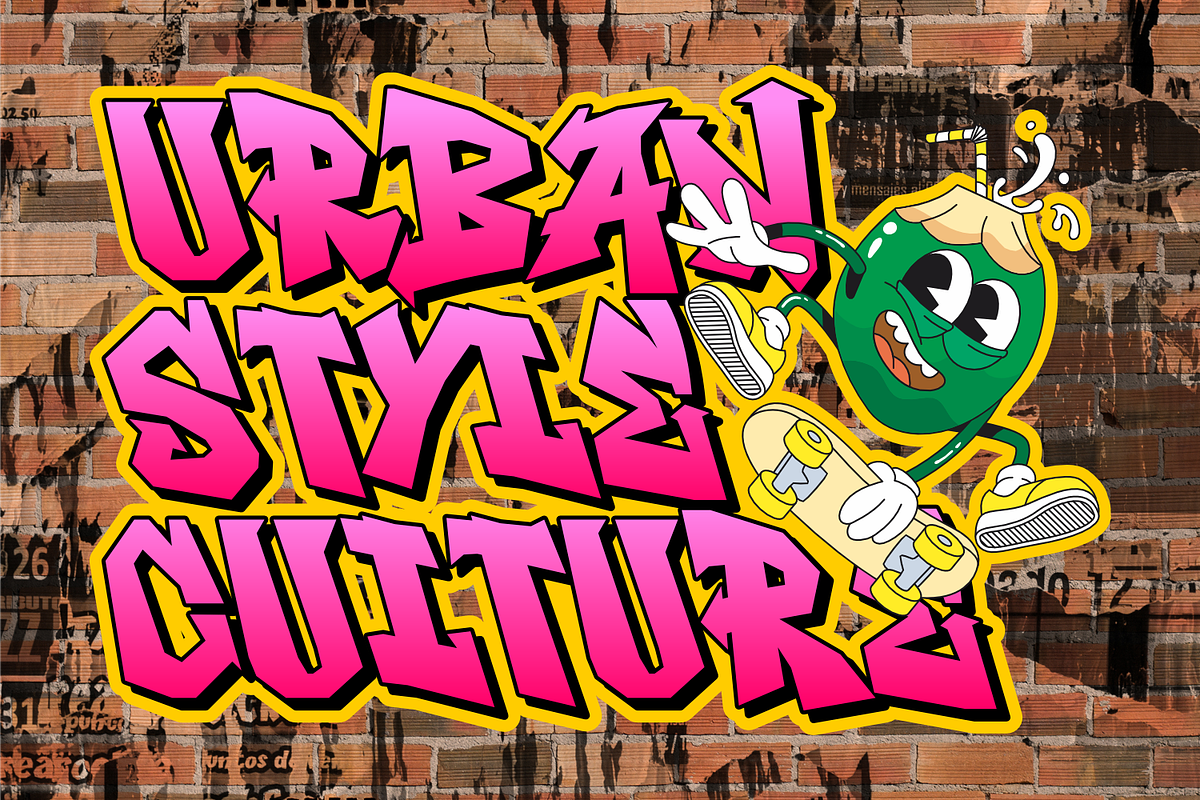 Super Urban - Modern Graffiti Font, a Handwritten Font by Keithzo (Photo 4 of 5)