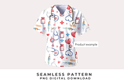 Nurse Sealess pattern, a Healthcare Illustration by Anca Digital Vibe (Thumbnail 3 of 5)