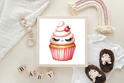 Girly Christmas Watercolor Clipart, an Illustration by CraftArtStudio (Thumbnail 6 of 6)