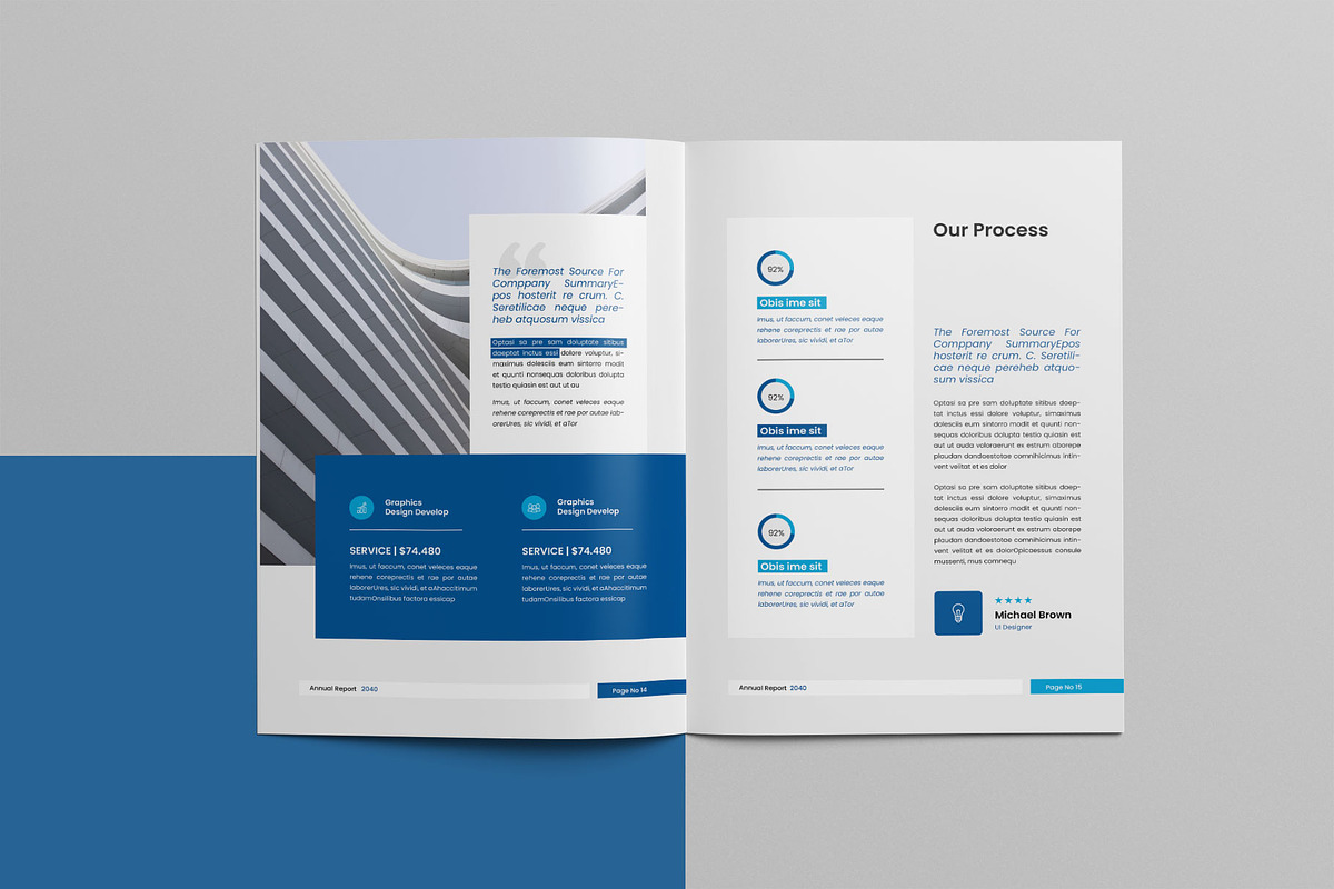 Annual Report, a Brochure Template by KreateTribe (Photo 5 of 11)