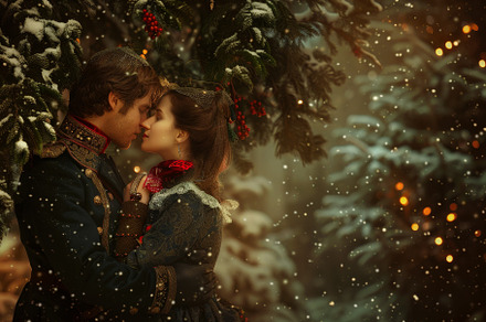 A man and a woman sharing a kiss und, a Photo by Iftikhar Alam