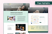 Kiddie Kept-Baby Sitter Website Kit, an UI Kit Template by Uptechies (Thumbnail 3 of 4)