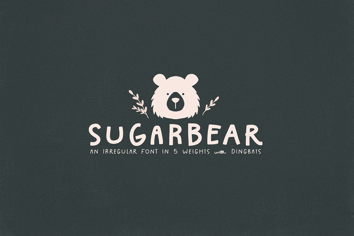 Sugarbear Type Family + Doodles, a Sans Serif Font by Callie Rian & Co. (Photo 1 of 13)