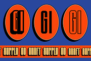 Albercio 3D, a Sans Serif Font by Craft Supply Co. (Thumbnail 2 of 8)