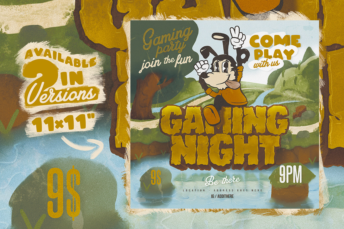 Gaming Night Flyer-Poster Invite, a Flyer Template by FlatlineRo (Photo 1 of 2)