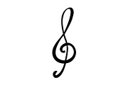 Music icon design template, a Solid Icon by Sumberpangan (Thumbnail 1 of 3)