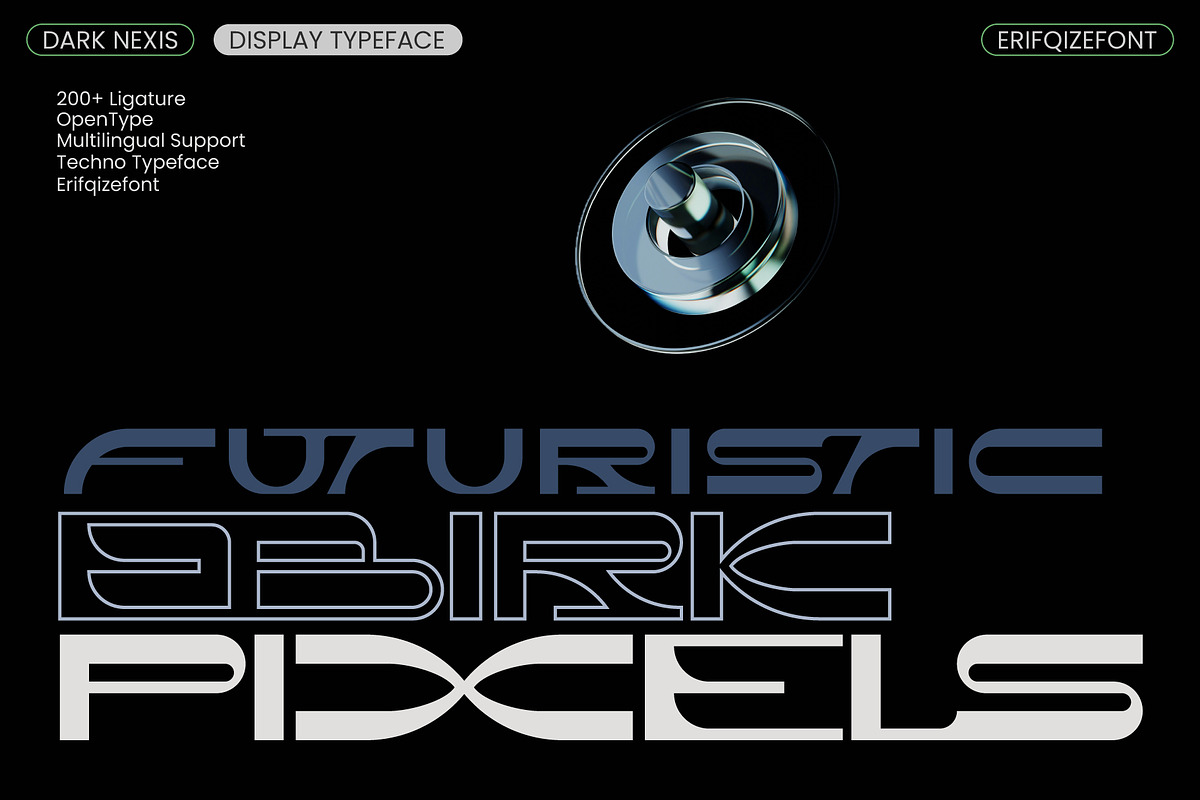 Dark Nexis, a Sans Serif Font by Erifqizefont (Photo 2 of 10)