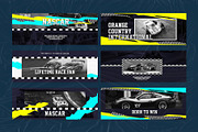 Nascar Facebook Cover Templates, a Social Media Template by Azruca (Thumbnail 6 of 8)