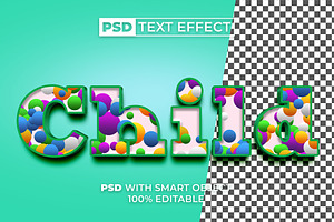 3D Text Effect Fun Style