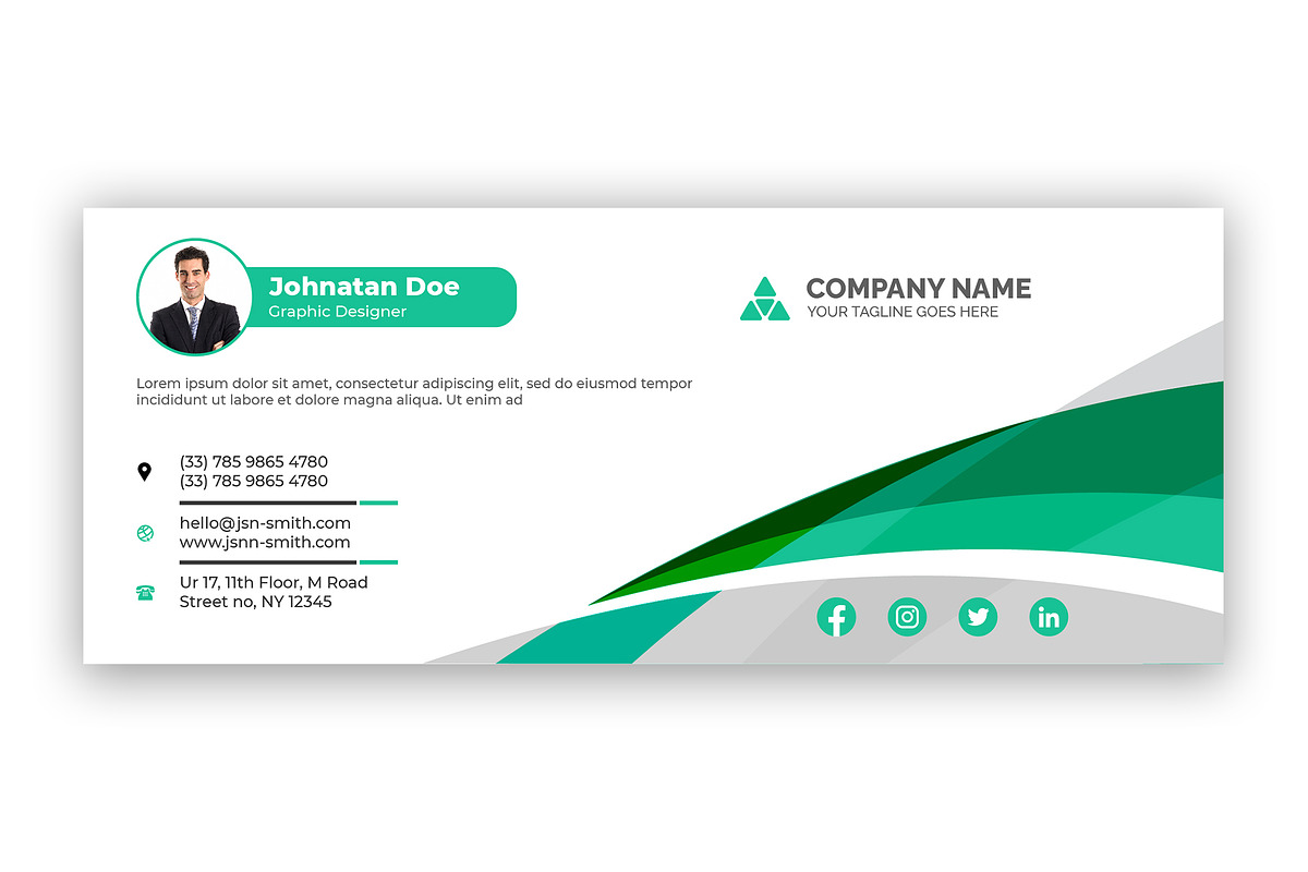 Email Signatures Pack, an Email Template by Curve Design (Photo 9 of 9)