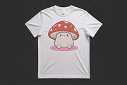 Cute Kawaii Mushroom Embroidery, an Illustration by Purpose Ekbal (Thumbnail 2 of 3)