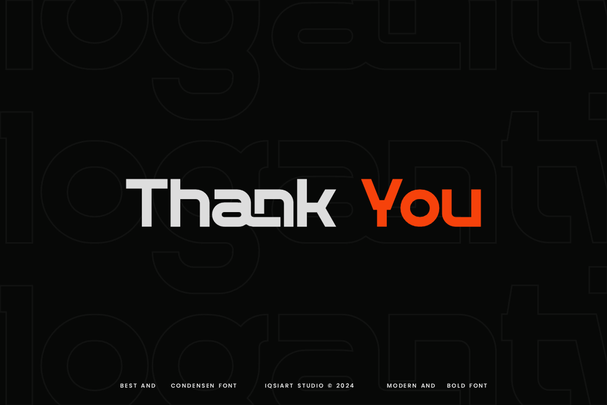 Moganty - Condensed Font, a Sans Serif Font by Iqsiart Studio (Photo 7 of 7)