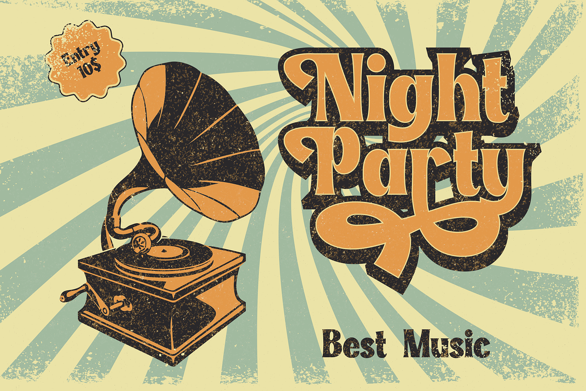 Vintage Waves | Retro Font, a Script Font by RT Studio (Photo 8 of 10)