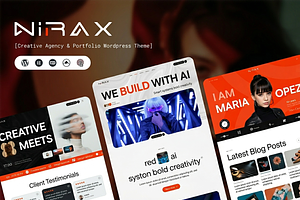 Nira Creative Agency WordPress Theme, a WordPress Template by ThemesRain