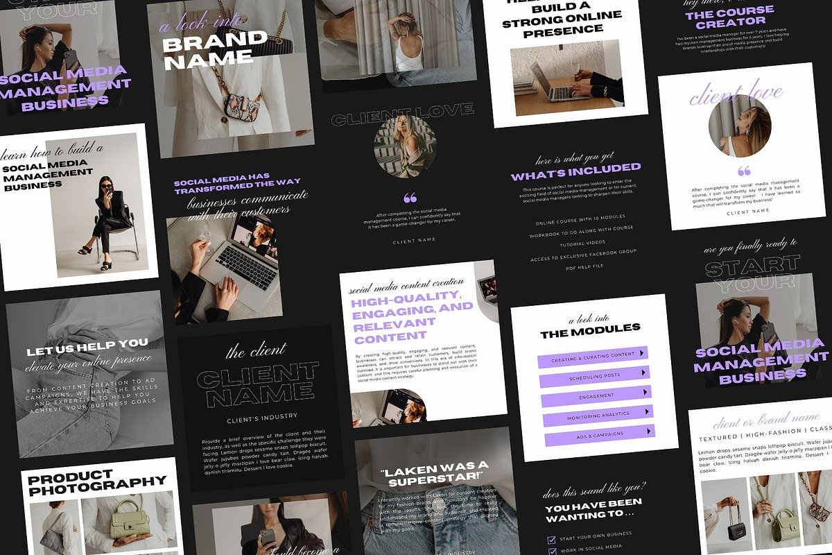 Instagram Templates for Brands Canva, a Social Media Template by Blush Created (Photo 11 of 11)