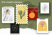 Groovy summer retro abstract clipart, an Object Graphic by Sofico (Thumbnail 2 of 16)
