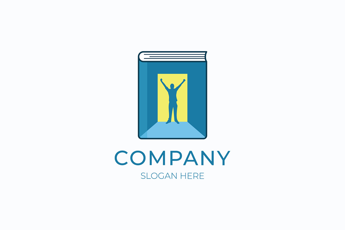 Book success man logo, a Branding & Logo Template by Medianeka (Photo 2 of 3)