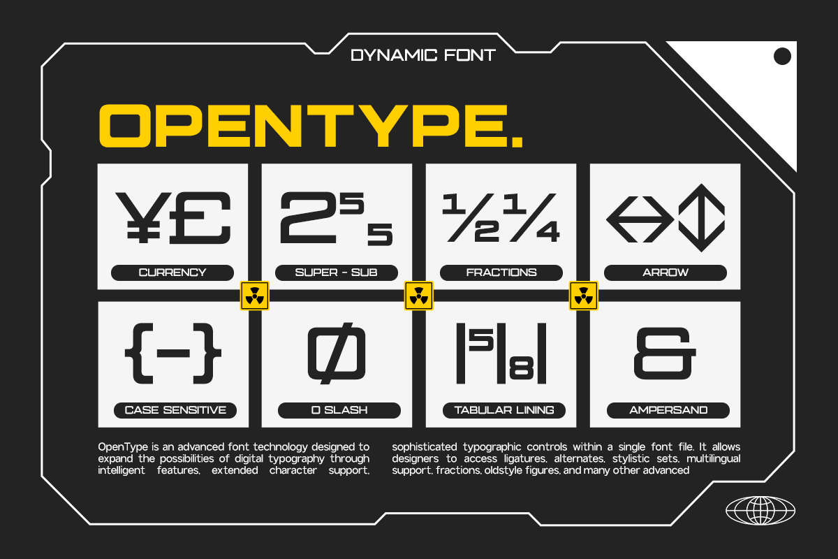 GC Oscorp – Modern Extended Sans, a Sans Serif Font by Glyphonic (Photo 12 of 15)