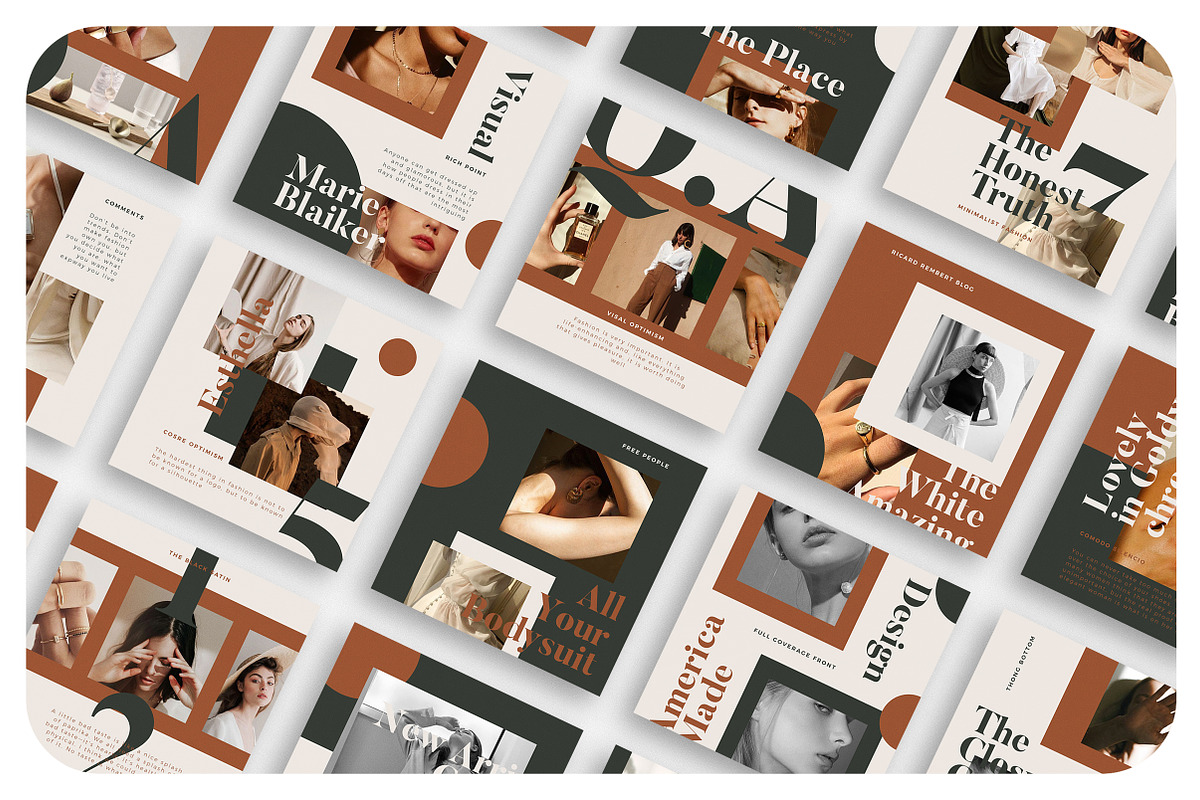 FRENCH Instagram Feed, a Social Media Template by Aprilea (Photo 4 of 7)