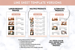 35 Editable Line Sheet Templates