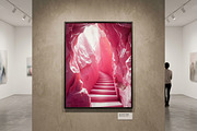Pink Rock Cave Stairs Background, a Nature Photo by Aura Canyon HQ (Thumbnail 4 of 8)