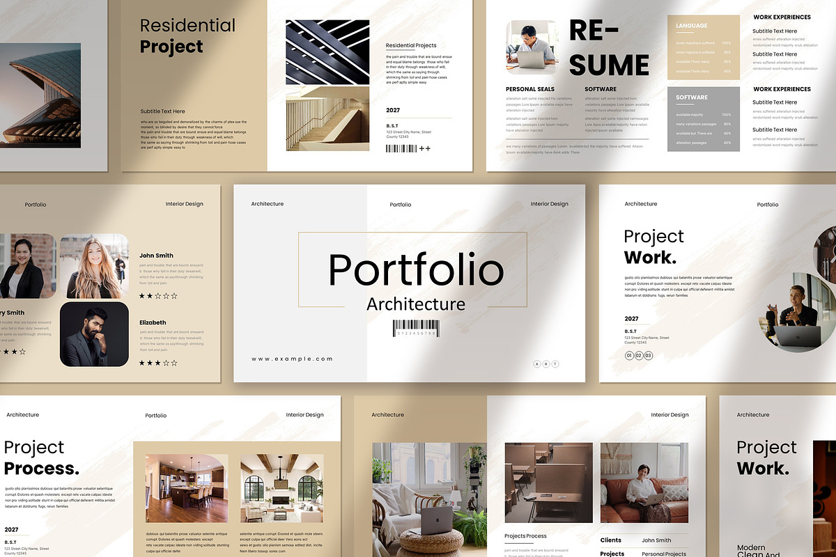 Architecture Portfolio Template, a Presentation Template by Pradaxa (Photo 2 of 5)