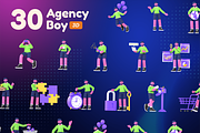 Milenia Agency Boy, a Characters & Person 3D Model by kerismaker (Thumbnail 7 of 8)