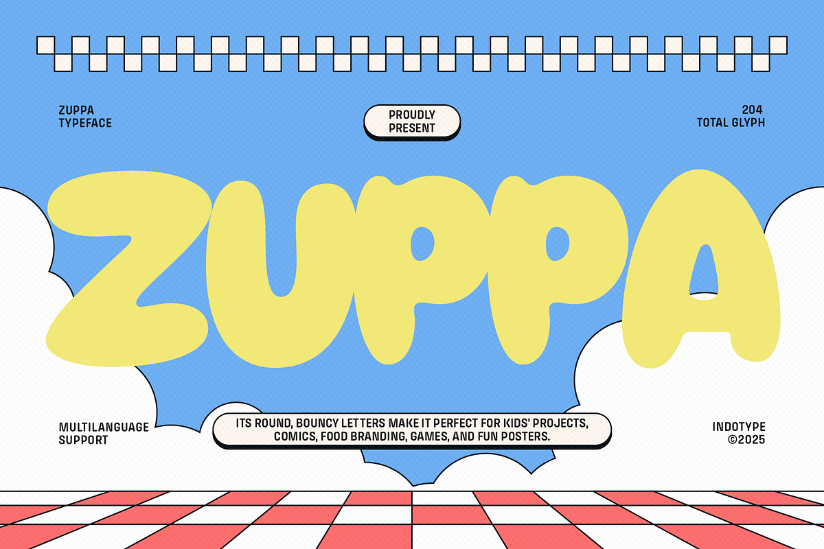 Zuppa - Playful Bubble Font, a Symbol Font by Indotype Foundry (Photo 1 of 10)