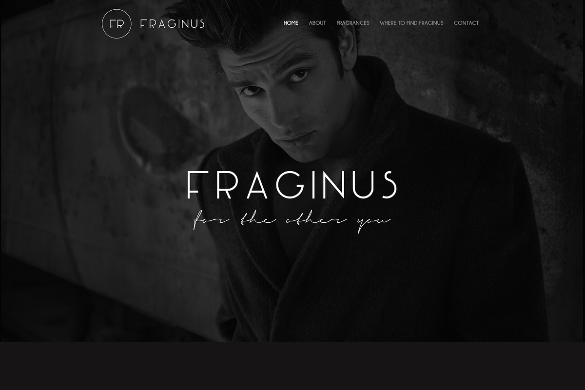 Fraginus Fashion Website Template, a Landing Page Template by PSDFY (Photo 2 of 5)