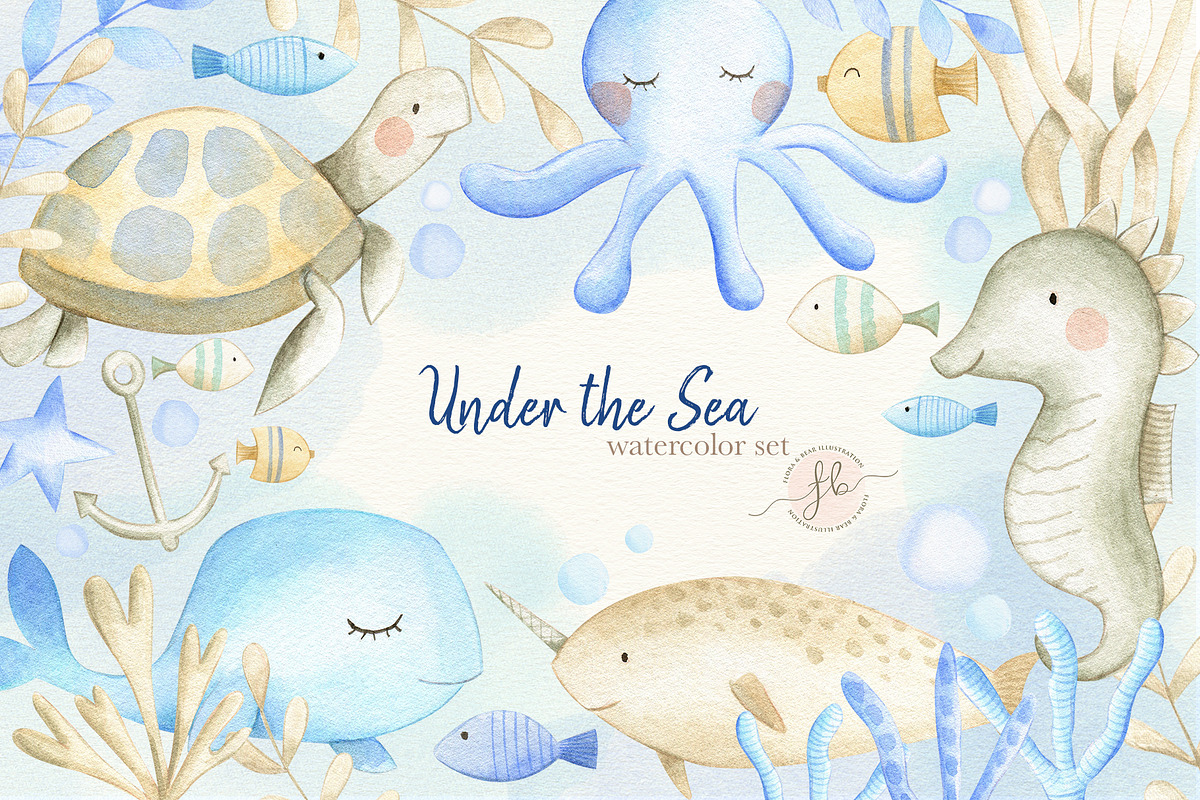 Watercolor Bundle, an Animal Illustration by Flora+Bear (Photo 28 of 32)