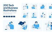 200 Tech and Business Illustration, a Technology Illustration by Vectors Market (Thumbnail 1 of 11)