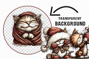 Festive Cat Winter Clipart, an Illustration by Libby Wishes (Thumbnail 8 of 8)