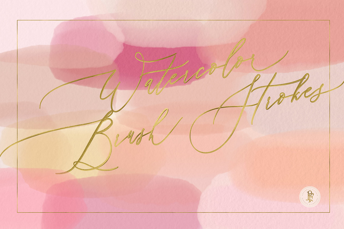 Watercolor Brush Strokes, a Texture Graphic by Freshmint Paperie (Photo 1 of 5)