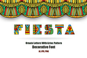 Fiesta ABC Letters Vector Font, an Object Graphic by KsanasK.Art (Thumbnail 1 of 2)