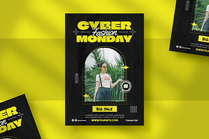 Cyber Monday Sale Flyer Template, a Flyer Template by Hubzway