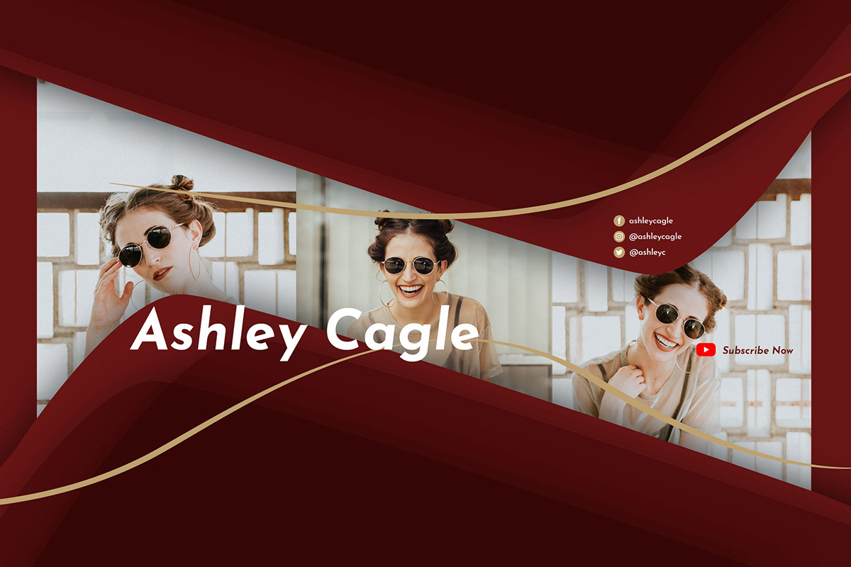 Beauty Vlogger Youtube Channel Art, a Social Media Template by Louds Studio (Photo 9 of 10)