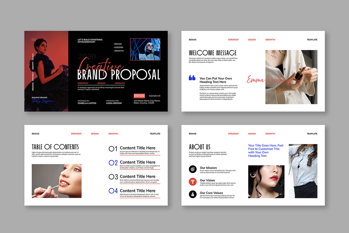 Creative Brand Proposal Presentation, a Presentation Template by Mighty-Slide (Photo 2 of 4)