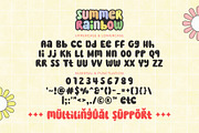 Summer Rainbow - Cute Display Font, a Handwritten Font by Airotype (Thumbnail 9 of 10)