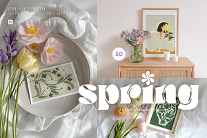 SPRING Frame + Card Mockups, a Product Mockup by Muse Mockups