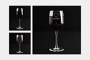 Wine glass mockup (glassware), a Product Mockup by TrendkeyMockups (Thumbnail 2 of 3)