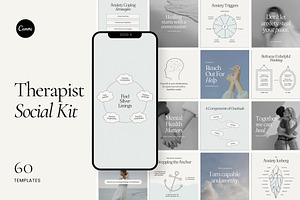 Therapist Social Kit - Canva