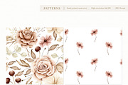 Watercolor Boho Fall Dusty Rose Set, a Decorative Illustration by Carol Lozove (Thumbnail 42 of 74)