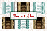 Vintage greeting cards with mandala, a Business Card Template by BEZIL-ART (Thumbnail 7 of 7)