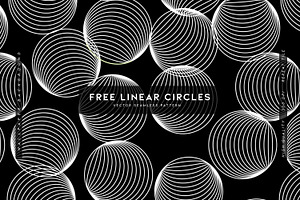 Free Linear Circles, a Pattern Graphic by MalyskaStudio