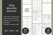 Monthly Planner, Daily Planner, a Print Template by POC Digital (Thumbnail 2 of 7)