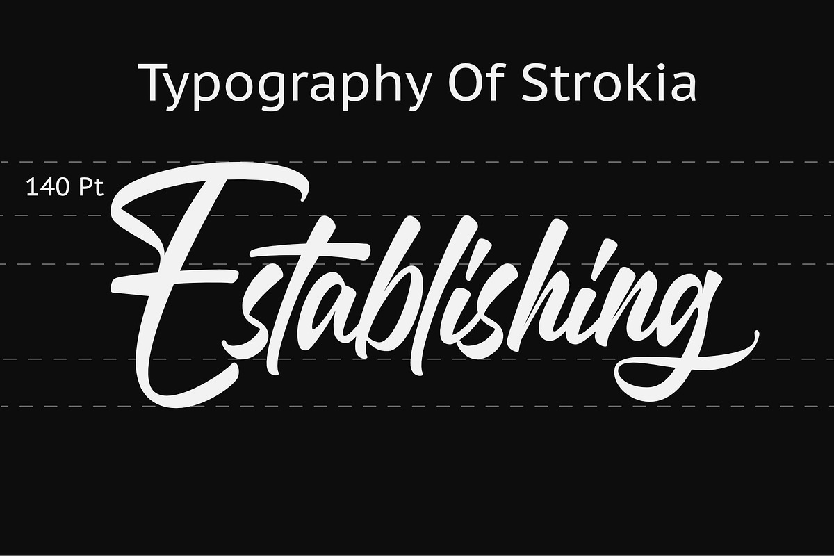 Strokia, a Script Font by RNDI Type Foundry (Photo 2 of 12)
