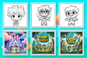Chibi Manga Kids Coloring Book, an Arts & Entertainment Photo by Wow Magic