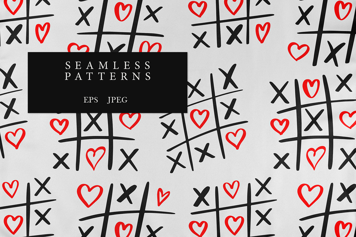 Love - Patterns Collection, a Pattern Graphic by PatrushevaYana