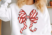 Christmas Coquette Bow PNG, an Illustration by Libby Wishes (Thumbnail 1 of 8)